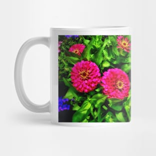 Red Zinnias Mug